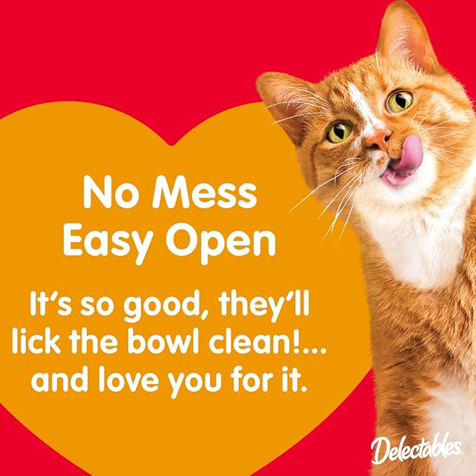Hartz Delectables Bisque Lickable Cat Treats, Tuna & Salmon, 12 Count