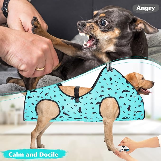 Dog Grooming Hammock - Pet Harness for Grooming Nail Trimming (XXL 120lb), Dog Sling for Nail Clipping, Dog Hanging Holder for Cutting Nail with Nail Clippers