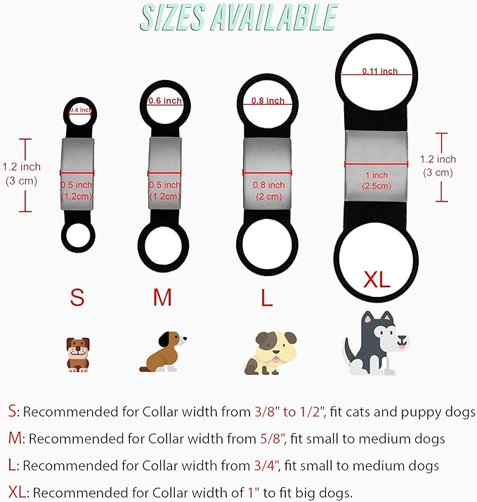 Personalized Dog/Cat ID Tags - Custom Engraved Name Tags - Slide On, No Noise - Small, Medium, Large Sizes