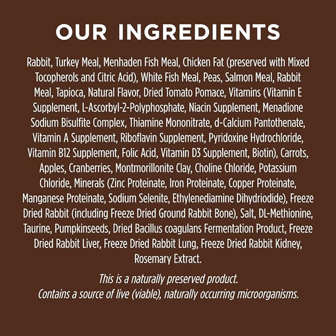 Instinct Original Dry Cat Food, Raw Coated Kibble, High Protein, Grain Free Recipe - Real Rabbit, 10 lb. Bag