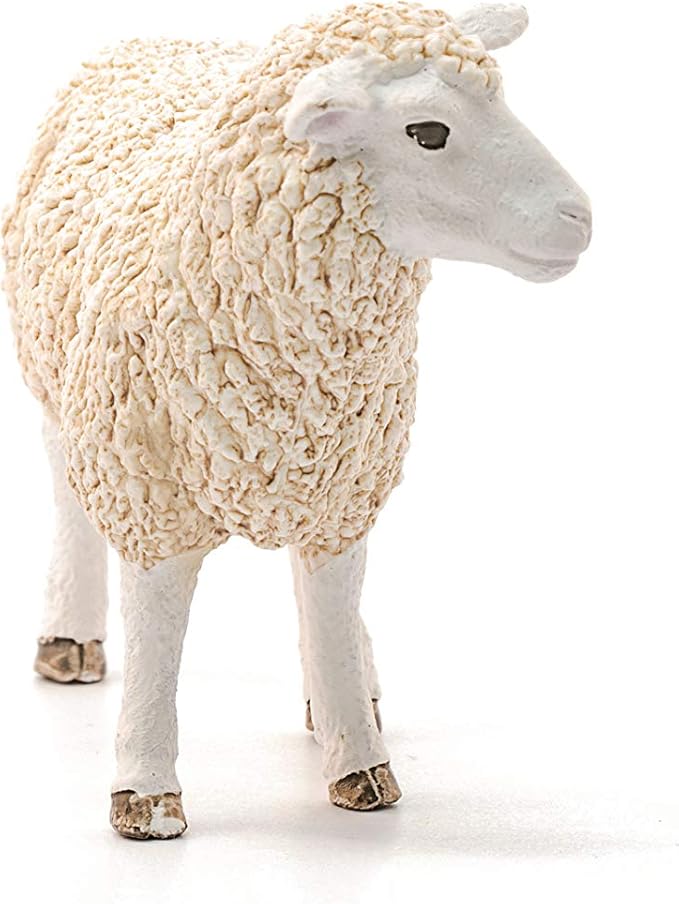 Schleich Farm World, Realistic Farm Animal Toys for Kids and Toddlers, Sheep Toy Figurine, Ages 3+