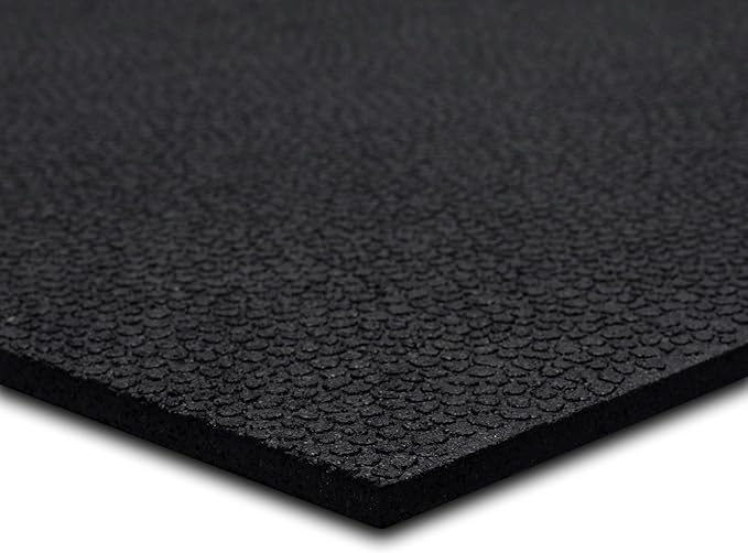 Mohawk Home Heavy Duty Rubber Stall Mat - Gym Floor- Under Dog Crate - All Purpose Utility 2'x3' - 1/2" Thick(Pack of 3)