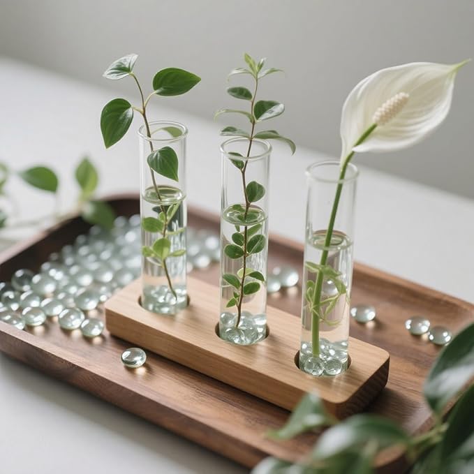 0.96LB Glass Beads Vase Filler Aquarium Gravel Decor Flat Glass Marbles Gems Pebbles Fish Tank Rocks Home Decorative Art Craft - Clear