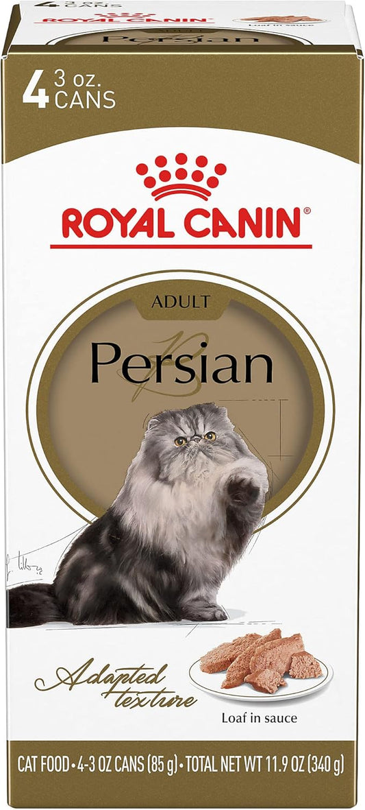 Royal Canin Persian Breed Loaf in Sauce Adult Wet Cat Food, 3 oz can (4-pack)