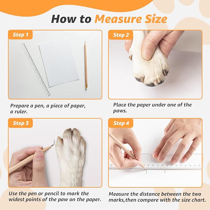 Reflective Dog Socks to Prevent Licking Paws, Dog Paw Protector, Hardwood Floors Anti Slip, Non Slip Dog Socks with Grippers, Dog Booties and Paw Protectors for Indoor Use - Size Small