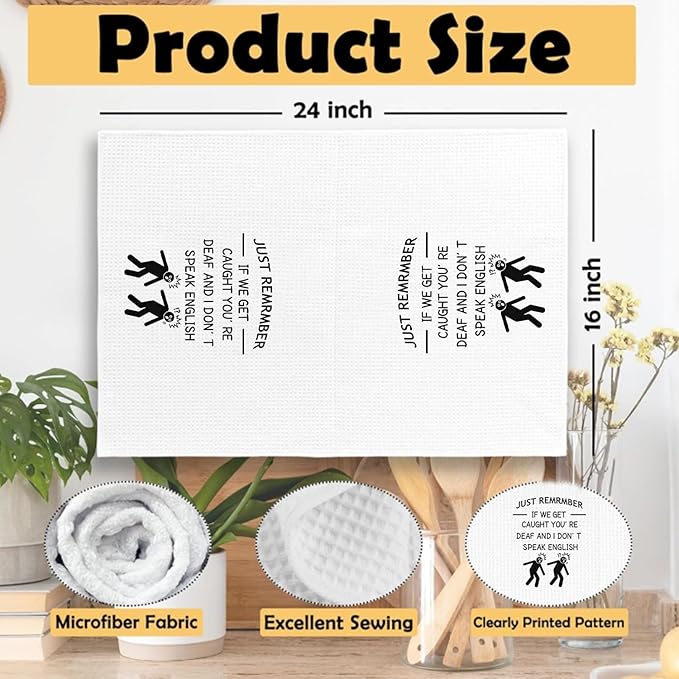 Sarcastic Bar Kitchen Bathroom Decor Towels - Funny Housewarming Kitchen Dish Towels Gift for Family Friends Colleagues, Funny Bathroom Hand Towels Decor 16″×24″