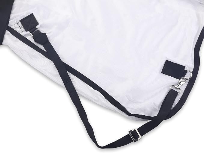 Comfy Mesh Horse Fly Sheet Equine Summer Sheets Stand Neck White 75