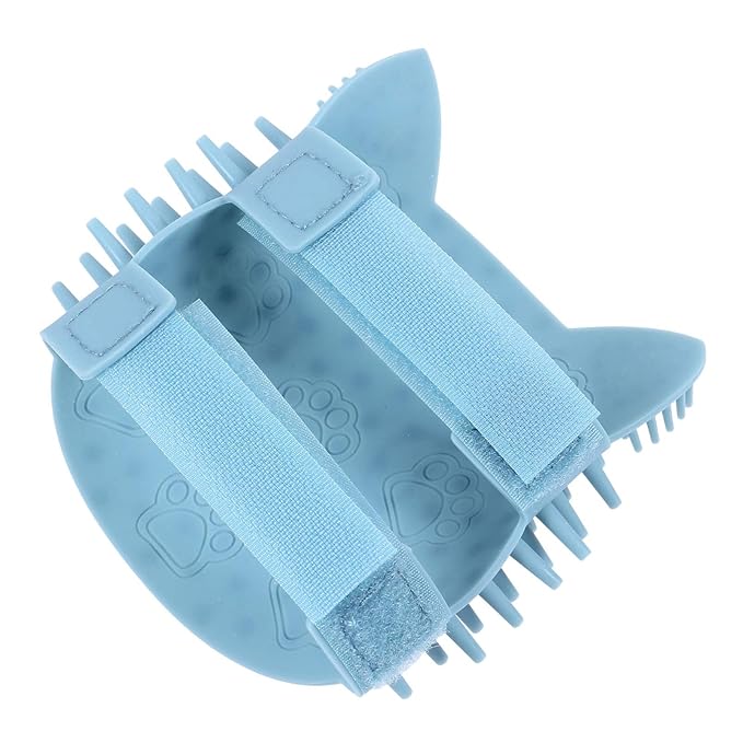 Scicalife Cat Self Groomer Cat Brush Wall Corner Massager Tool Silicone Cat Face Scratcher Medium