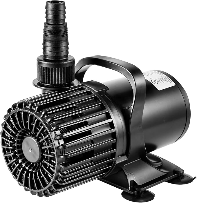 VIVOSUN 5300 GPH Submersible Water Pump, 310W Pond Pump, Ultra Quiet Aquarium Pump with 20FT. Lift Height for Pond Waterfall, Fish Tank, Statuary, or Hydroponics