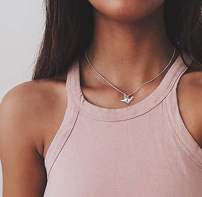 S925 Sterling Silver Butterfly Necklace for Women Cute Animal Meaning Dainty Necklace Pearl Cat Pendant Collar for Gift