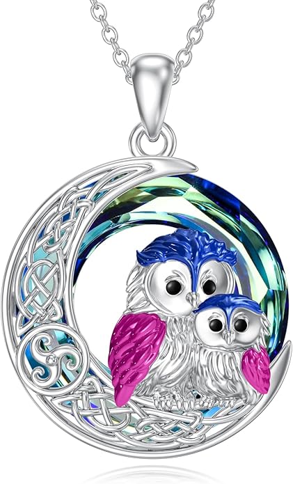 Seiyang Animal Necklace 925 Sterling Silver Elephant/Rabbit/Owl/Phoenix Pendant Necklace Animal Jewelry Gifts for Women Animal Lovers