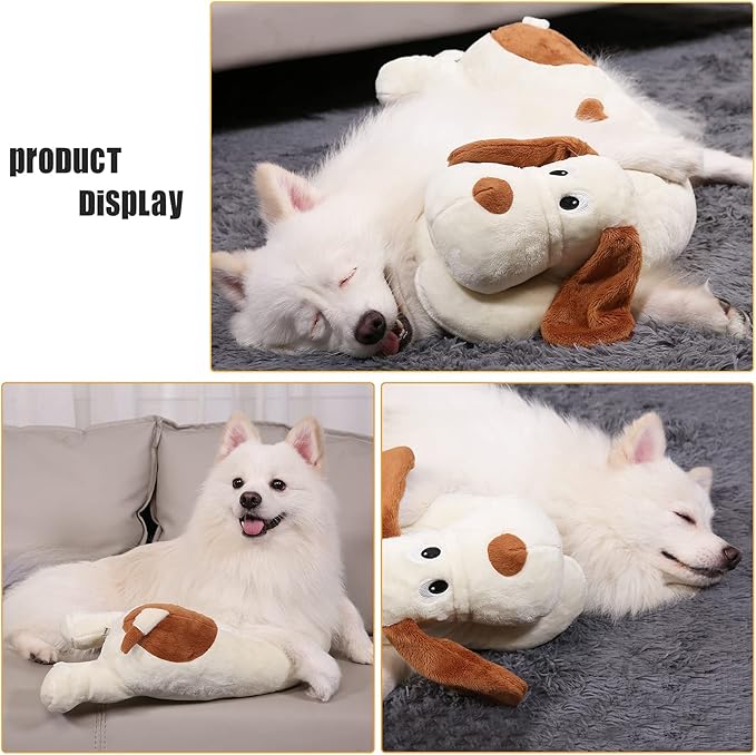 Heartbeat Dog Toy for Puppy- Helps for Dog Anxiety Relief and Calming Aid, Stuffed Animal Anxiety Calming Behavioral Aid Puppy Heartbeat Toy Sleep aid for Dogs Cats Pets