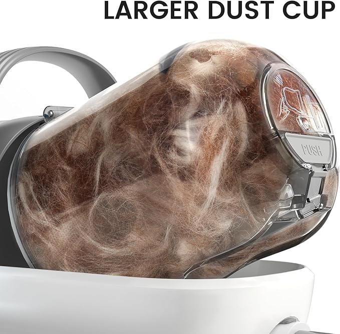 oneisall Dog Grooming Vacuum, Pet Grooming Vacuum with Clipper Nail Grinder, 1.5L Dust Cup Dog deshedding Vacuum Brush with 7 Pet Grooming Tools for Shedding Pet Hair, Home Cleaning