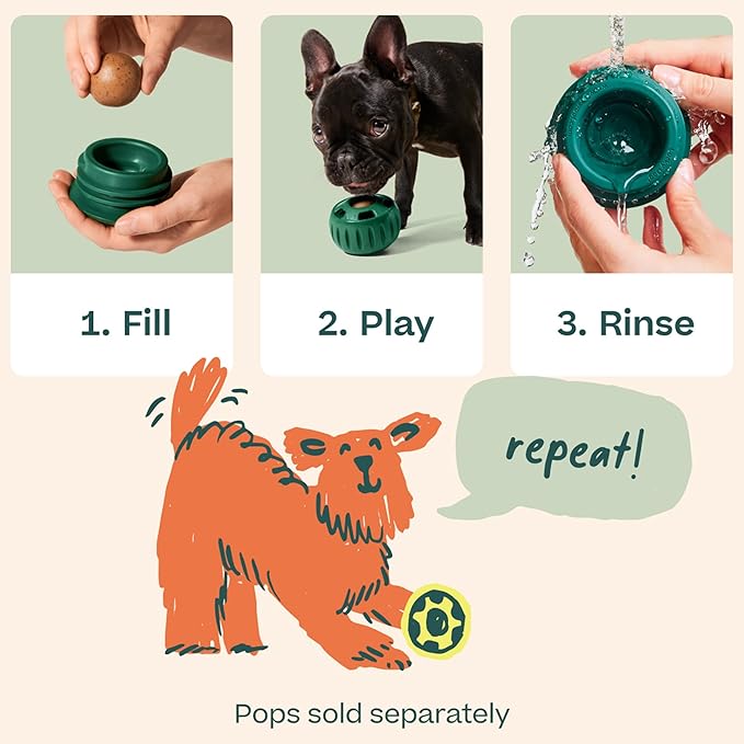 WOOF Pupsicle - Long-Lasting Interactive Dog Toy to Keep Your Pup Busy and Distracted - Safe for Dogs - Low-Mess Design - Dog Toys for XL Dogs 75 lbs and Up