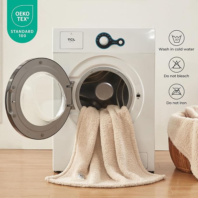 1 Pack 3 Calming Blankets Fluffy Premium Fleece Pet Blanket Soft Sherpa Throw for Dog Puppy Cat Beige Small (23" x16'')