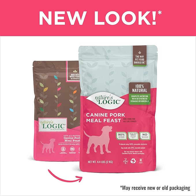 Nature's Logic Canine Pork Meal Feast, 4.4lbs