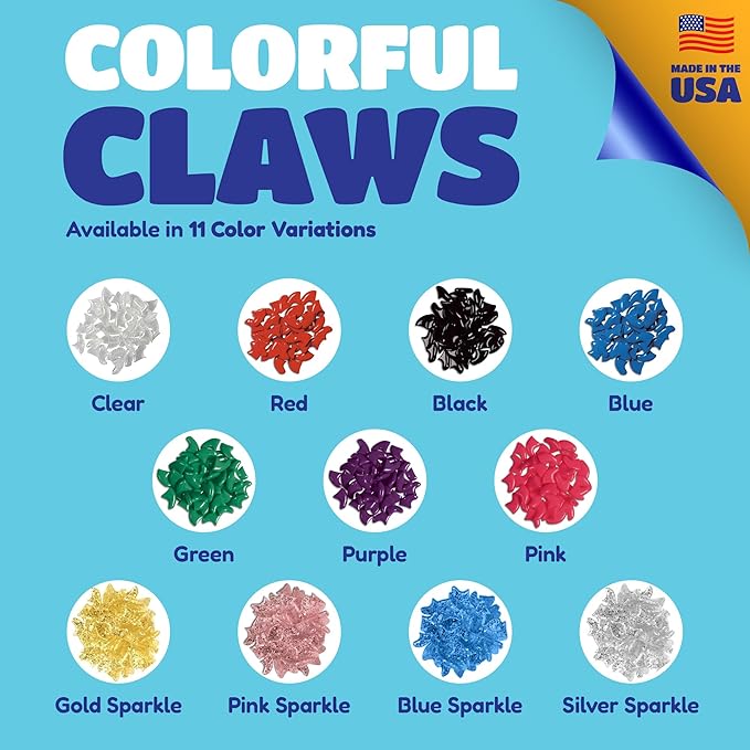 Soft Claws Cat Nail Caps for Small Cats – (40 Caps, Clear) - Made in USA - Veterinarian-Developed | Protects Furniture & Skin - Easy to Apply, Long-Lasting Anti-Scratch Soft Cat Claw Covers