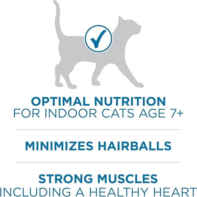 Purina ONE High Protein, Natural Senior Dry Cat Food, Indoor Advantage Senior+ - 7 Lb. Bag