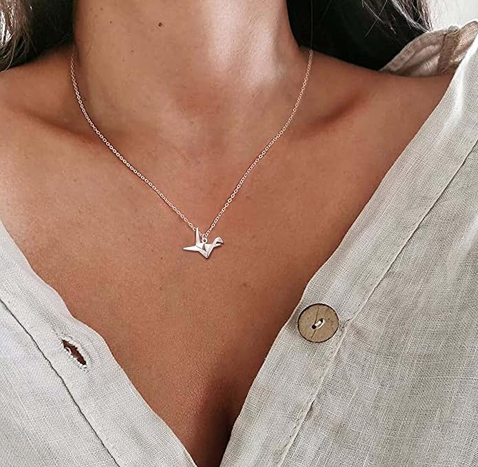 S925 Sterling Silver Butterfly Necklace for Women Cute Animal Meaning Dainty Necklace Pearl Cat Pendant Collar for Gift