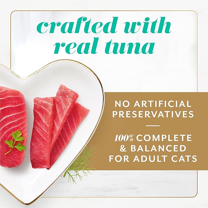 Fancy Feast Gems Pate Cat Food Mousse With Tuna and a Halo of Savory Gravy Cat Food - (Pack of 8) 4 oz. Boxes