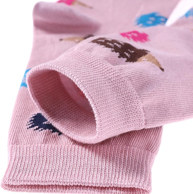 SDBING Womens Cat Socks Cute Gifts Animal Soft Breathable Thin Cotton Casual Crew Socks 5 Pairs