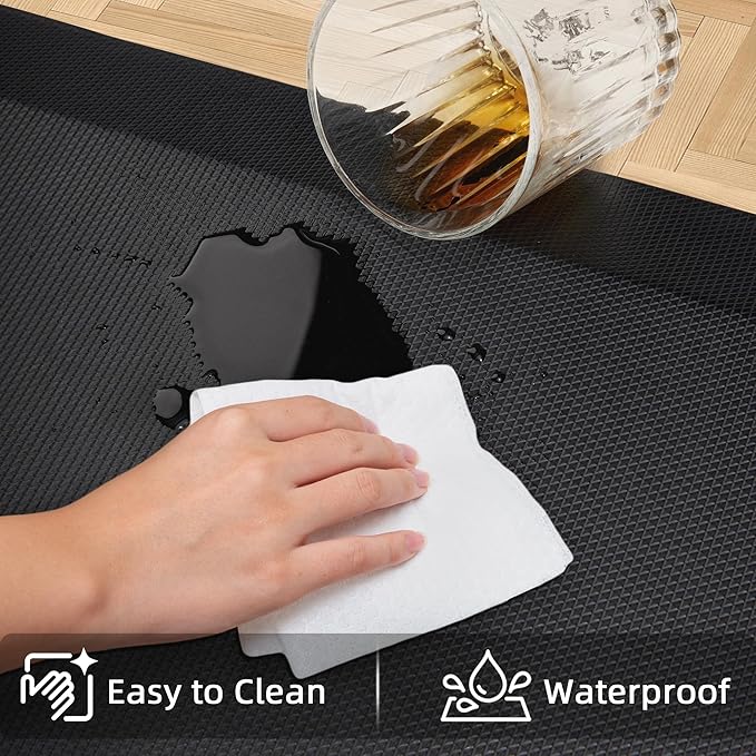 2 PCS Anti Fatigue Kitchen Mats for Floor, 9/10 Extra Thick Cushioned Standing Desk Mat, Comfort Memory Foam Ergonomic Kitchen Rugs and Mats Non-Slip Waterproof for Office, Kitchen, 20"x32"+20"x48"