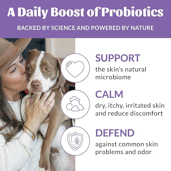 Skout's Honor Pet Detangler Spray - Hydrating & Conditioning with Avocado Oil & Probiotics, 97% Natural, Paraben & Sulfate-Free, softens for a More brushable Coat, Daily Use, 8oz, Lavender
