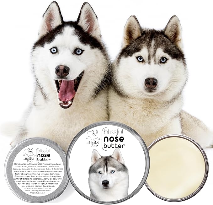 The Blissful Dog Husky Unscented Nose Butter - Dog Nose Butter, 16 Ounce