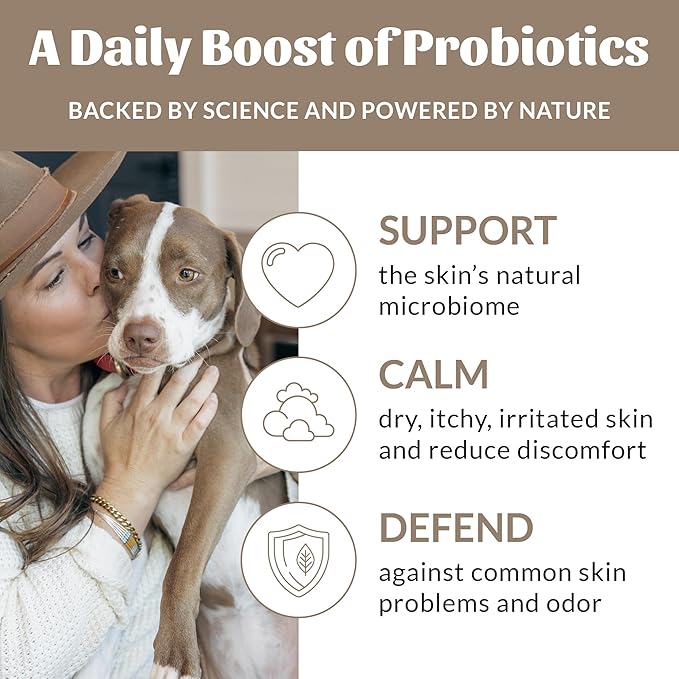 SKOUT'S HONOR Probiotic Pet Deodorizer Spray- Hydrating Daily-Use with Avocado Oil & Omega-3s, Microbiome Friendly Certiified, Paraben & Sulfate-Free, 97% Natural, 8oz, Dog of The Woods