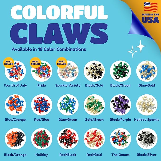 Soft Claws Cat Nail Caps for Small Cats – (40 Caps, Summer - Blue & Red) - Veterinarian-Developed | Protects Furniture & Skin - Easy to Apply, Long-Lasting Anti-Scratch Soft Cat Claw Covers