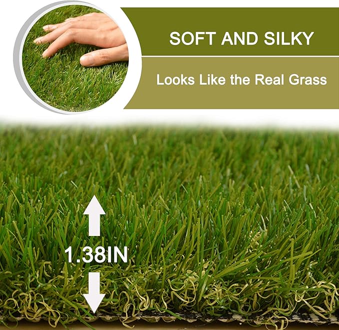 Dog Grass Large Potty Patch, Artificial Dog Grass Bathroom Turf for Pet Training, Washable Puppy Pee Pad, Perfect Indoor/Outdoor Portable Potty Pet Loo