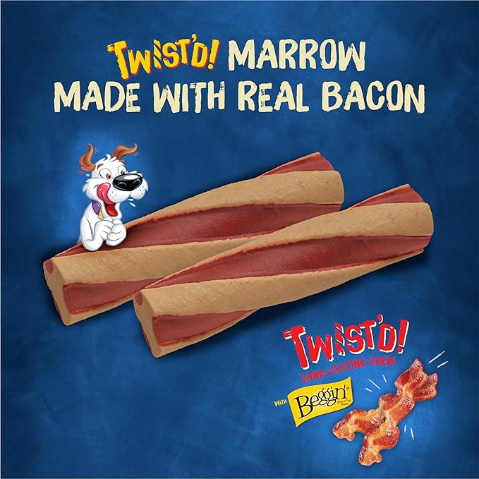 Purina Busy with Beggin’ Twist’d Adult Dog Chew Bone Treats - 10 ct. Pouch