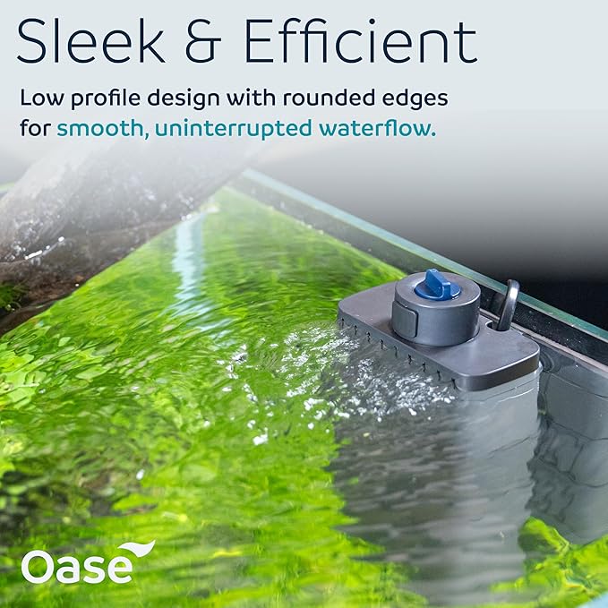 OASE EcoFlow 200 Internal Aquarium Filter, for Freshwater and Saltwater Tanks Up to 50 Gallons, Quiet, Customizable Water Flow, Multi-Stage Filtration