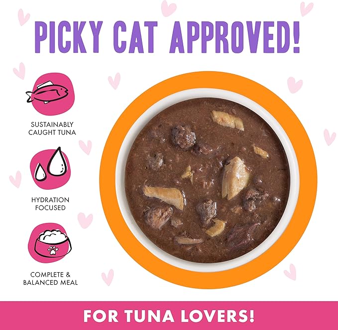 Weruva B.F.F. OMG - Best Feline Friend Oh My Gravy!, Tuna & Salmon Start Me Up with Tuna & Salmon, 5.5oz Can (Pack of 8)