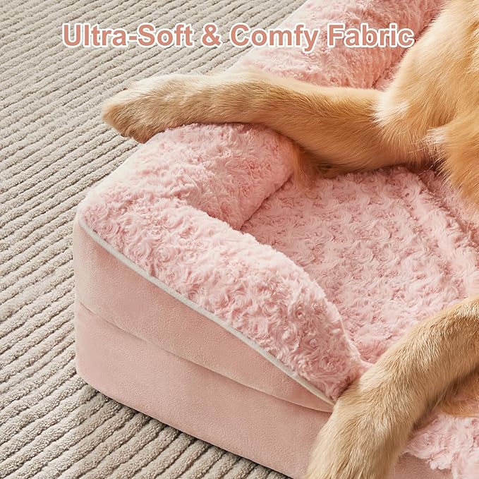 WNPETHOME Dog Beds for Large Sized Dogs, Washable Orthopedic Dog Couch Sofa Bed with Waterproof Lining & Non-Skid Bottom for Pet Sleeping