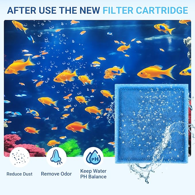 16 Pack Aquarium Filter Cartridges Compatiable with Penguin PRO Power Filters 200 275 350 375, Rite Size C Filter Cartridges Replacement