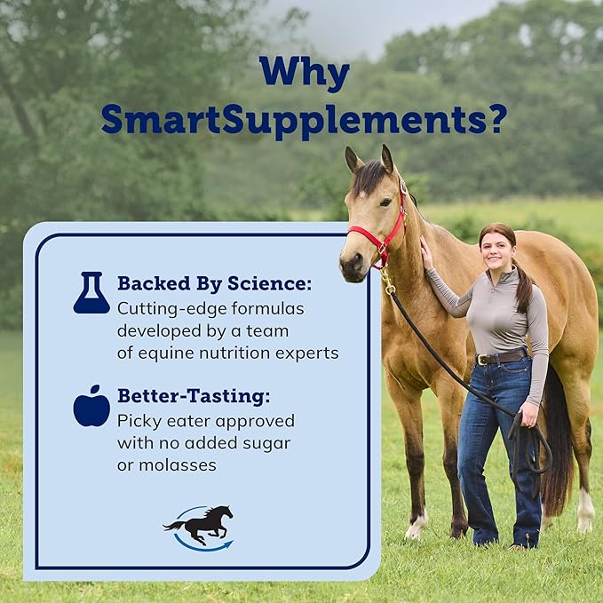 SmartEquine SmartCookies | Healthy Treats for Horses Made from Coconut Meal, Beet Pulp, Alfalfa, and Flaxseed Oil | No Sugar Added Horse Treats | Peppermint Pattie Flavor Cookies for Horses, 3 lb Bag