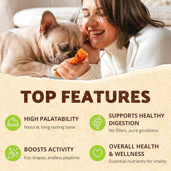 Afreschi Turkey Tendon Variety Pack (S) 8 oz, USA-Sourced Turkey Tendon, All Natural Puppy Chew, Hypoallergenic, Rawhide Alternative