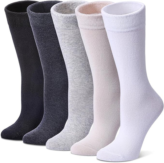 SDBING Womens Cat Socks Cute Gifts Animal Soft Breathable Thin Cotton Casual Crew Socks 5 Pairs