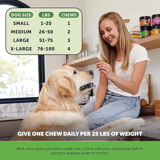 Probiotics for Dogs - Digestive Enzymes Promotes Gut Health, Dog Probiotics for Diarrhea & Bowel Support, Prebiotics for Immunity Health & Itch Relief (Pumpkin 180 ct)