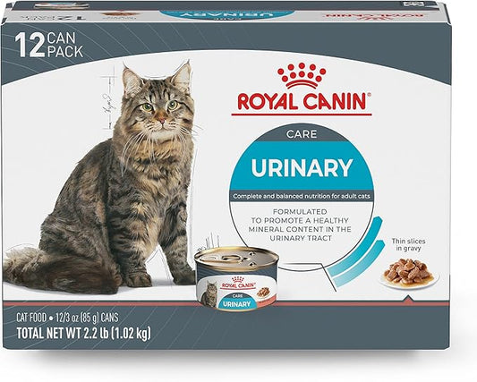 Royal Canin Feline Urinary Care Thin Slices in Gravy Wet Cat Food, 3 oz can (12-count)