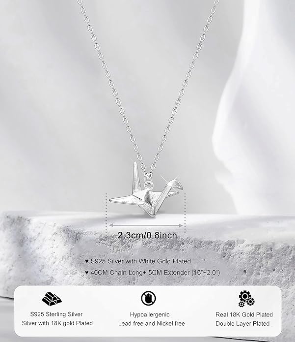 S925 Sterling Silver Butterfly Necklace for Women Cute Animal Meaning Dainty Necklace Pearl Cat Pendant Collar for Gift
