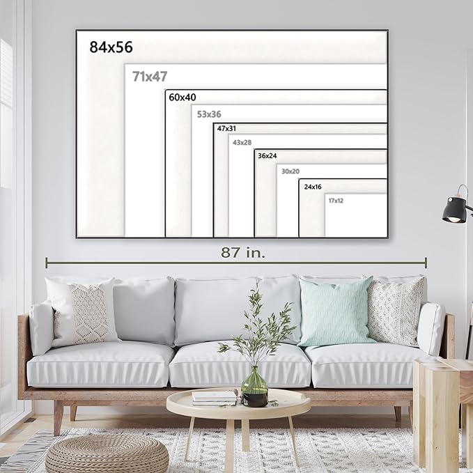 Nature Wall Art Prints - Ocean Forest Mountain Lake Canvas Landscapes - Small to Extra Large Living Room Bedroom Kitchen Bathroom Décor (Foggy Pine Forest, 20L" x 30W")