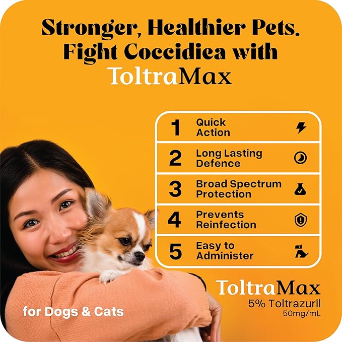 Toltrazuril 5.0% for Horses, Dogs, Cats, 960mL/32.4Ounce, for Non-Food Chain Animals, Alfalfa