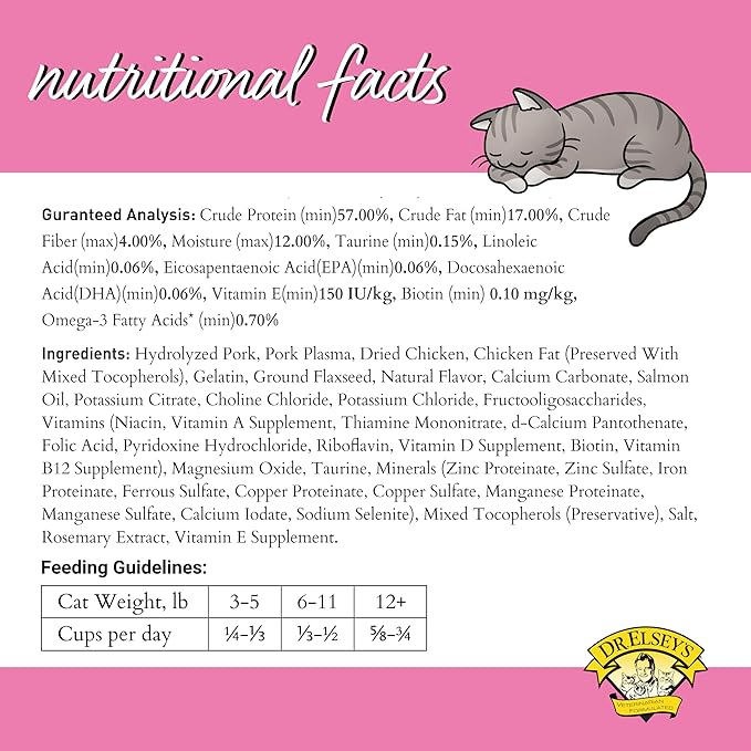 Dr. Elsey's cleanprotein Pork Cat Kibble 2lb. Bag