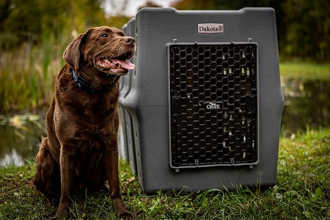 Dakota 283 Crate - Canine Rough and Tough Economy Kennel (Orange, X-Large)
