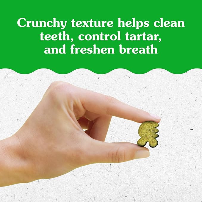 Greenies Feline Adult Dental Cat Treats, Tempting Tuna Flavor, 9.75 oz. Tub