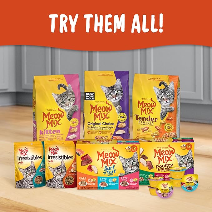 Meow Mix Original Choice Dry Cat Food, 3.15 Pound (Pack of 4)