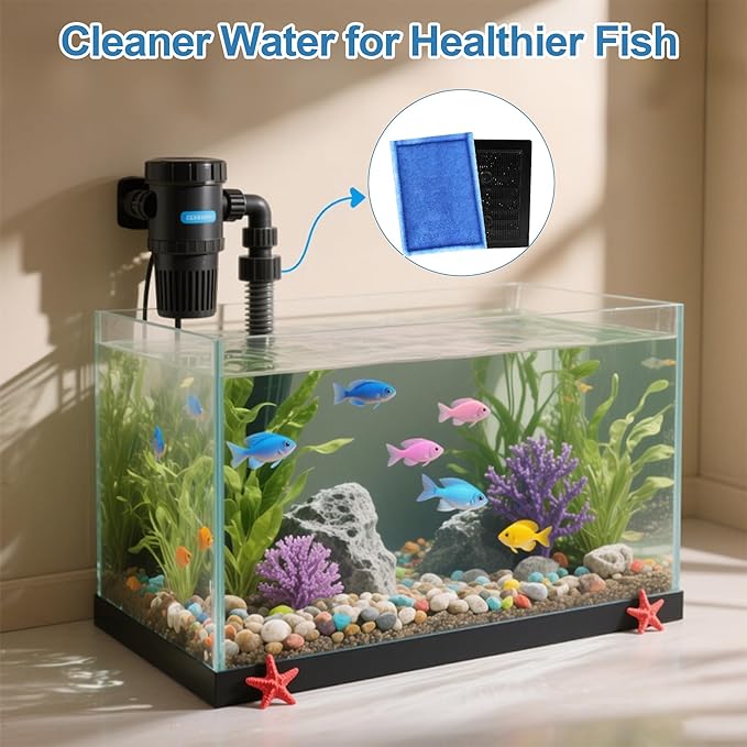 Nebulist 6 Pack Rite-Size B Filter Cartridges Compatible with MarineLand Penguin PRO Power Filters 100/125/175 & Original Penguin Power Filter 150 and Aqua-Tech 10-20 Gallon Fish Tank Filters
