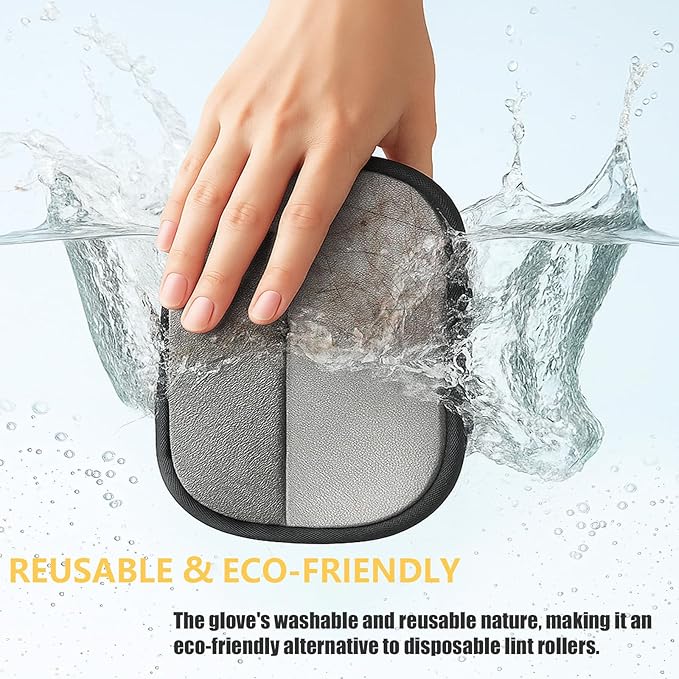 3pcs Pet Hair Removal Glove,Pet Hair Remover Glove for Cats & Dogs,Upgraded Animal Fur Removal Tool, Reusable Cats & Dogs Grooming Gloves for Hair Removal